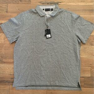 Bobby Jones Gray Short Sleeve Knit Polo Top Size XXL